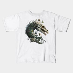 Dinosaur Skull Halloween Kids T-Shirt